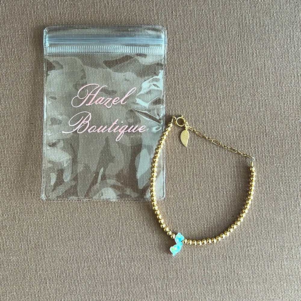 Hazel boutique 14K gold filled NJ Opal Bracelet **BRAND NEW**
